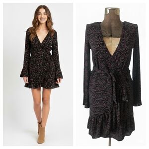 Elegant Michael Kors Black and Red Women's Wrap Dress NWT Size Small